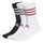 adidas Sportsocken Crew Glam 3-Streifen Glitter schwarz/weiss/pink - 3 Paar